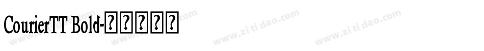 CourierTT Bold字体转换